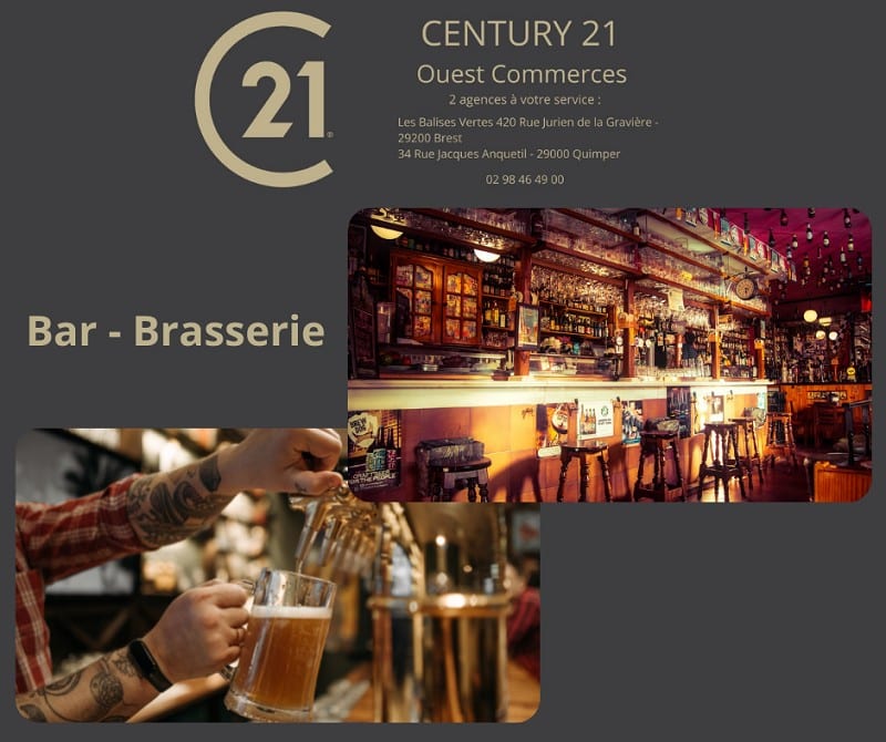 Vente fond de commerce Bar Brasserie QUIMPER